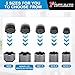 10 in 1 Faucet Aerator Removal Tool Aerator Key Compatible with Insert Thread External Thread Aerator Faucet Filter Kitchen Sink Aerators Replacement Tool Includes M16.5 M18.5 M21.5 M22 M24 M28