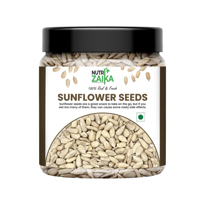 Image of NUTRIZAIKA Premium Raw Sunflower Seeds for Eating 100g - Protein, Fibre and Antioxidants Rich Superfood for Heart Health, Immune Support, Healthy Diet Snack