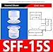 SFF-15S Imported Silicone Vacuum Suction Cup for Thin Films and Paper (SFF-10/15/20/25/30/40) Industrial Robotic Bag Opening Nozzle