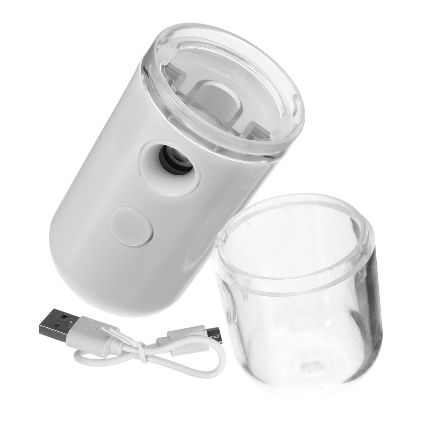VOSAREA 1Pc USB Spray Humidifier Creative Portable Moistener for Home Office and Car Easy to Clean White