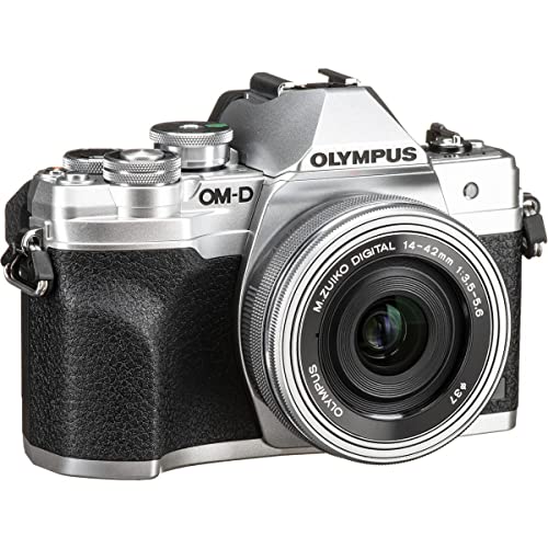 Olympus OM-D E-M10 Mark IV Camera with M.Zuiko Digital ED 14-42mm F3.5-5.6 EZ Lens, Silver - Image 6