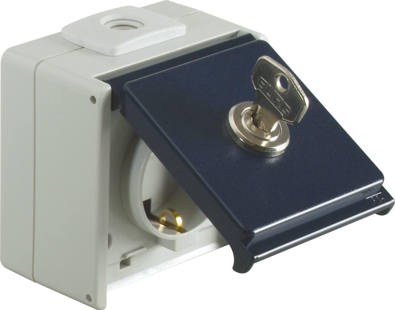 OPUS® Aqua Protective Contact Socket 1-Way with Lock Design Closure "2", Colour Pure White