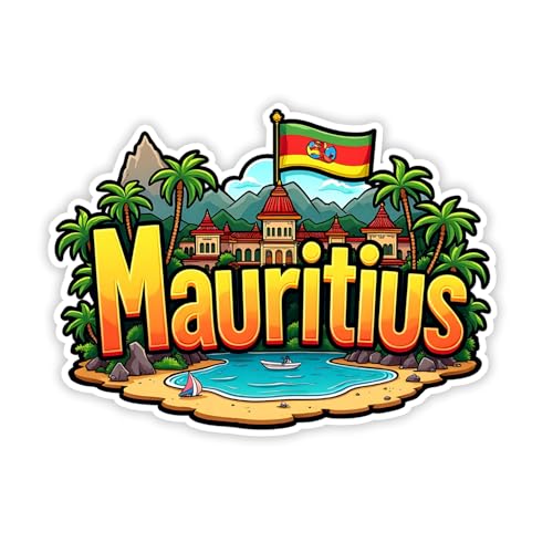 Image of Naxon Mauritius Country Theme Souvenir Wooden Refrigerator Stylish Fridge Magnet - Fridge Decoration Magnet for Kitchen & Home Decor | Perfect Souvenir Gift | Size 3x3 Inches | Pack of 1