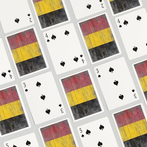 Baraja de cartas Póker Rustic Belgium Country Flag miniatura 4