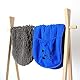 pet wiz Mikrofaser-Handtuch für Nudeln/Chenille, super saugfähig, schnell trocknend, leicht, mit praktischen Handschuhfächern, 82 cm x 32 cm, Königsblau