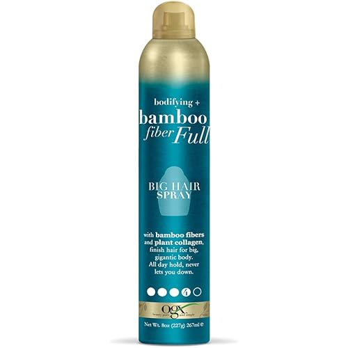 OGX Bodifying + Bamboo FiberFull Big Hair Spray 64033, 8 Ounce