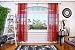 All American Collection Doli Sheer Curtains | Two 54" x 84" Panels (Red Wine)
