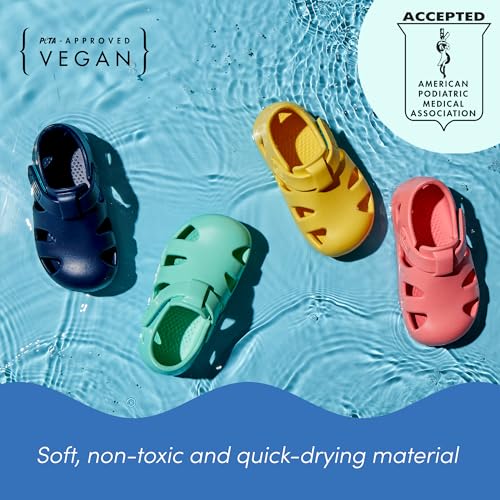 Ten Little Splash Sandals for Baby, Toddler & Kids, Adjustable, Closed Toe Water Sandals for Boys and Girls - Lightweight, Quick Drying Kids Water Shoes, and Flexible EVA with Traction - Aqua Mint2