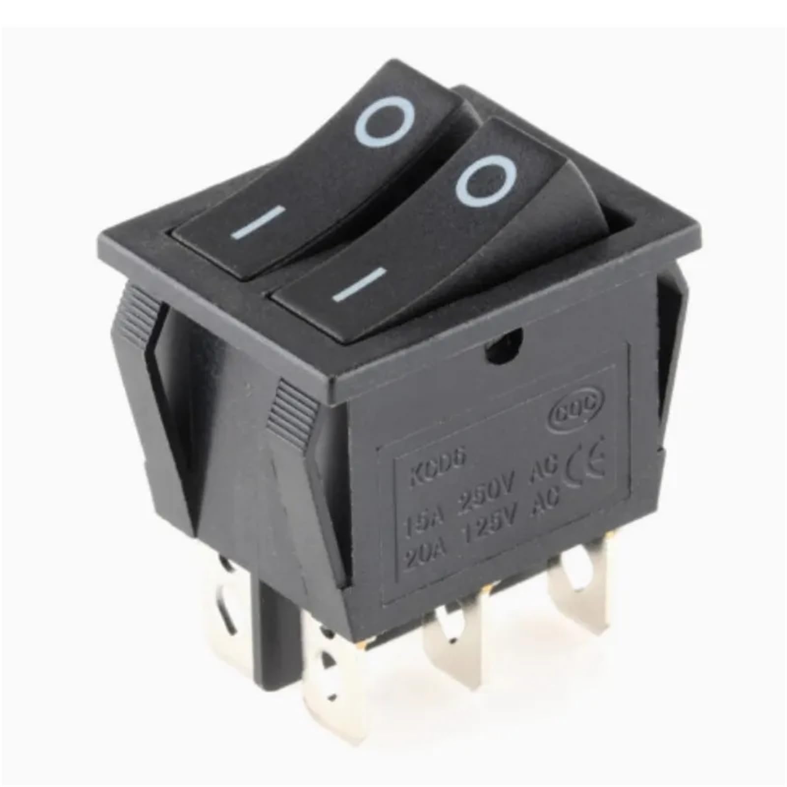 Interruptor KCD6 doble para paneles de barcos y caravanas con indicadores luminosos 3