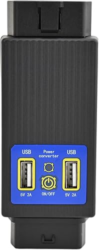 Miniatura 7 de iKKEGOL Bolsillo OBD2 OBDII Full 16 Pin macho a hembra OBD Cable Divisor Convertidor Adaptador con 2 Puerto USB Suministro Carga para Diagnóstico