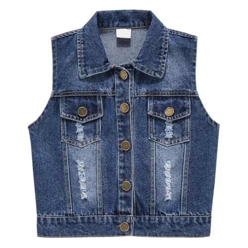 Yao Kleine Mädchen Jeans Weste Frühling Herbst Pa Produktbild-Vorschau 9