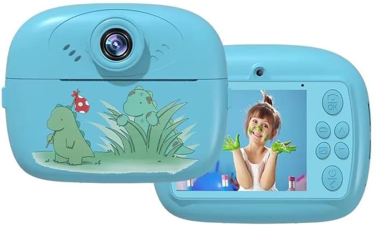 Gadgets World Kids Instant Print Camera 48MP | 2.0” HD IPS Display | Thermal Paper Printing | Multi Zoom Photo & Video Camera | Gift for Boys & Girls 3+ (Multicolor)