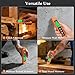 BOBOVAV Wood Moisture Meter - Pin Type, Portable 7-Material Calibration & 3-Color Alert, 0.0-58.0% Range ±2.0% Accuracy for Wood Logs Drywall Firewood Concrete Walls - Prevent Deformation & Peeling