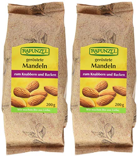 Rapunzel Mandeln geröstet, 2er Pack (2 x 200 g) - Bio