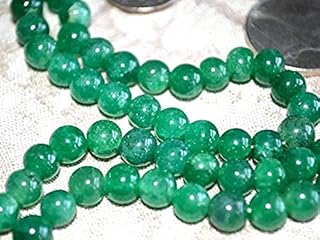 GREEN JADE 6 MM 108+1 PRAYER BEADS ROSARY JAAP JAPA MALA KARMA NECKLACE. BLESSED & ENERGIZED HINDU TIBETAN BUDDHIST SUBHA ...