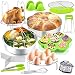 P&P CHEF 18 Pieces Pressure Cooker Instant Pot Accessories Set for Cooking and Serving, Fit 6/8 QT Electric Pressure Cooker, 2 Steamer Baskets, Cake Pan, Egg Rack, Egg Bites Mold and More Kitchen Tool
