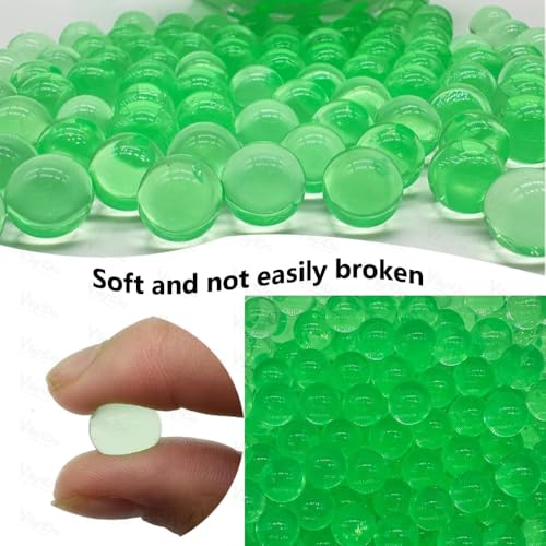 Image of VikriDA Gel Blaster Refill Ammo Pack of 2 | 20,000 Rounds of 7-8mm Non-Toxic Water Beads - Green