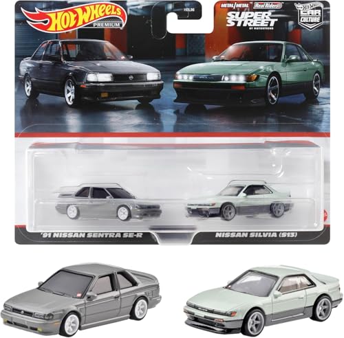 Hot Wheels 2-Pack Nissan Sentra SE-R y Silvia S13 miniatura 1