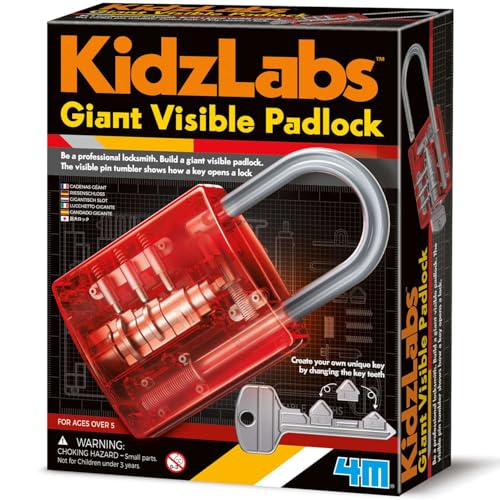 KidzLabs Giant Visible Padlock kit de science mécanique et jeu éducatif STEM