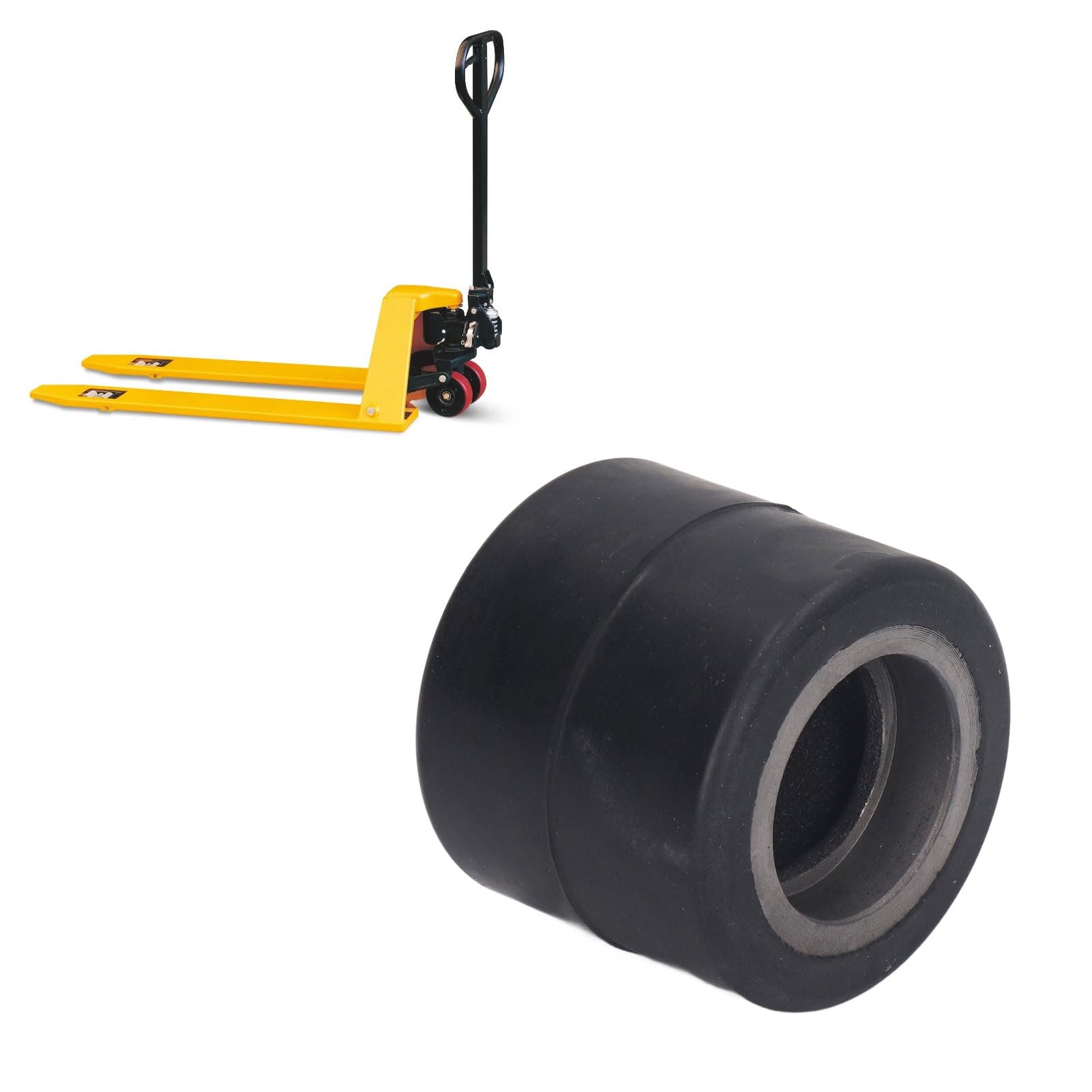 Ruote Per Carrello Portapallet | 4 Pezzi | Diametro 82 Mm | Portata 700 Kg | In Nylon Con Cuscinetti - Foto 8