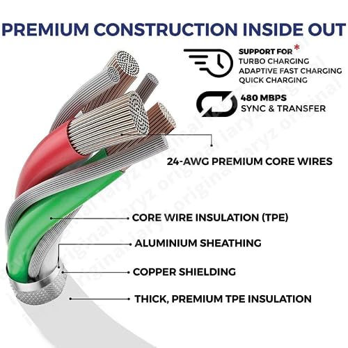 Image of 44W Flash Charging USB To C Cable Compatible With Vivo V40, V40E, V40 Pro, V30, V30E, V30 Pro,V29, V29E, V25, V25 Pro, V23, V20 (44W Cable)