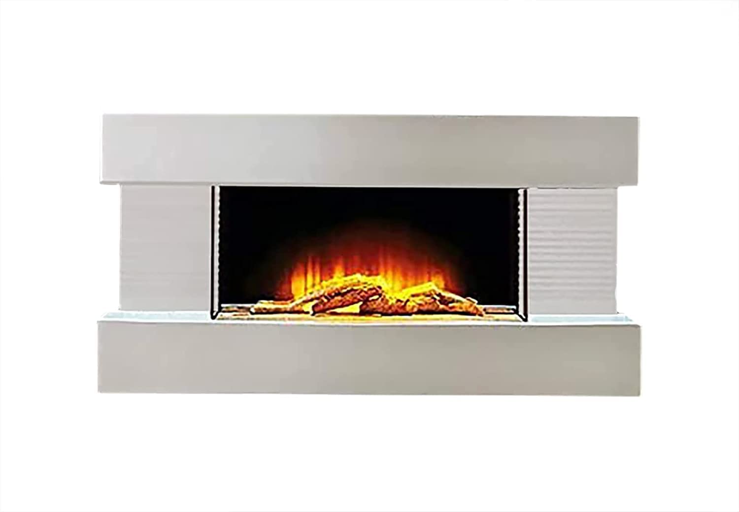 Buy Marco Paul Modern 32" Wall ed White Electric Fireplace LED Flame