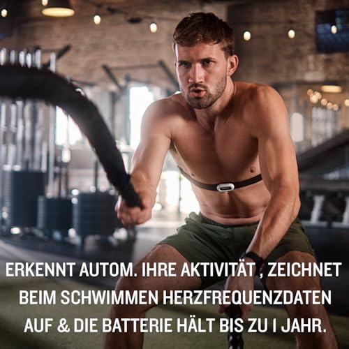 Garmin HRM-Pro Plus – Brustgurt zur Aufzeichnung von Herzfrequenz- und Laufeffizienzwerten wie Schrittfrequenz und Bodenkontaktzeit… – Ansicht 6