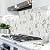 Vamos Tile Long Hexagon Peel and Stick Backsplash Tile - 10 Sheets Stick on Backsplash for Kitchen and Bathroom 12.4 x 12 Inch Glossy Carrara White PVC Self Adhesive Mosaic Wall Tiles