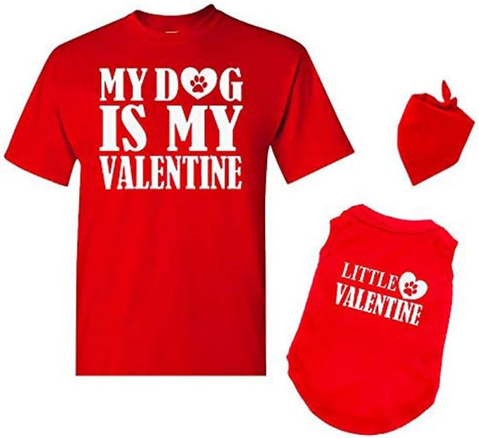 Matching Dog and Owner Outfit -My Dog is My Valentine