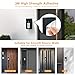QIBOX No Drill Adhesive Video Doorbell Mount, Compatible with Ring/Blink Wireless Video Doorbell, Anti-Theft, Black Aluminum Steel, Wall Mount