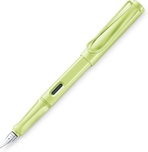 LAMY LD0SG-EF - Pluma estilográfica, punta extrafina, safari, verde primavera, tipo compatible, edición limitada, producto importado genuino