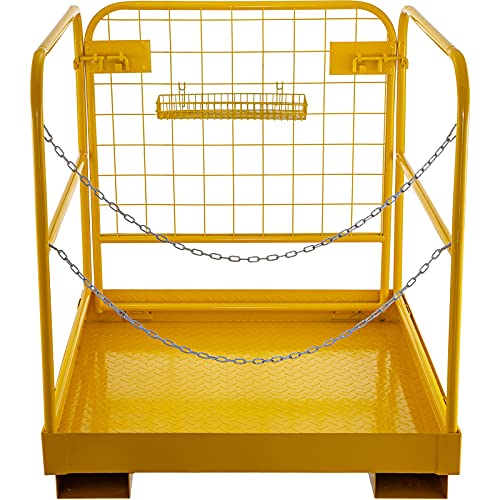 BestEquip 1 36x36 Forklift Safety Cage, Yellow