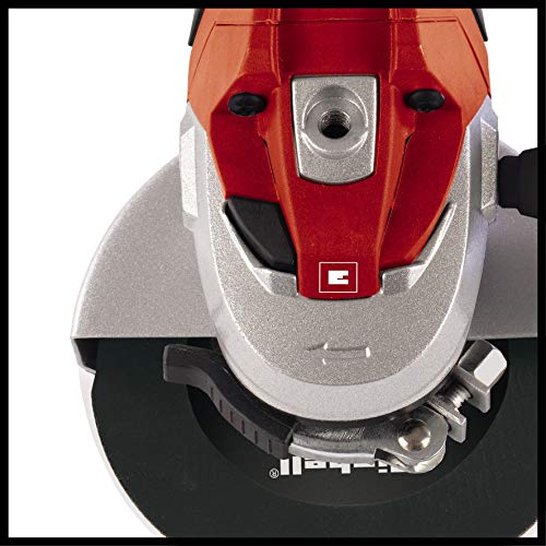 Einhell Winkelschleifer TE-AG 125/750 Kit (750 W, Spindelarretierung, vibrationsarm, inkl. 1x Diamant-Trennscheibe, Trennscheibenschutz, im Transport- und Aufbewahrungskoffer) – Bild 7