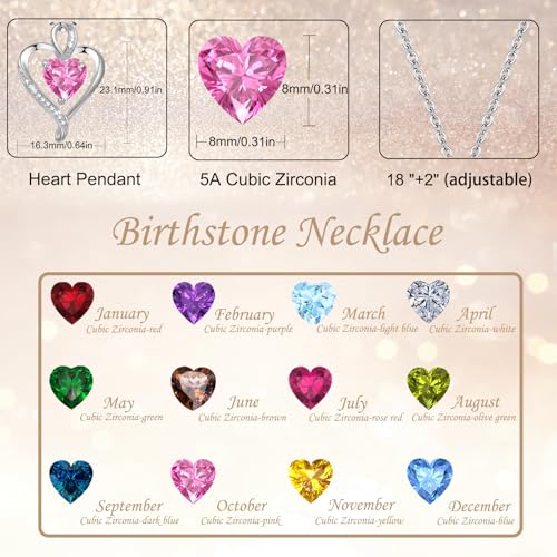 LAVUMO Heart Necklace for Women 925 Sterling Silver Love Pendant Jewellery — photo 3