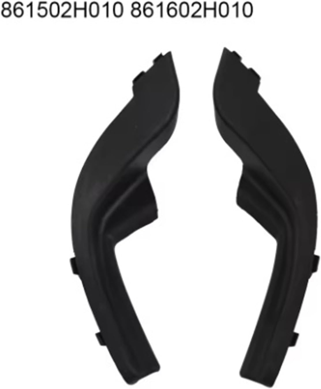 Wiper Side Cowl Cover Trim Panel 2X for Hyundai for Elantra HD 2006 2007 2008 2009 2010 Car Side Cowl Trim Cover Front Windshield Deflectors 861502H010 861602H010