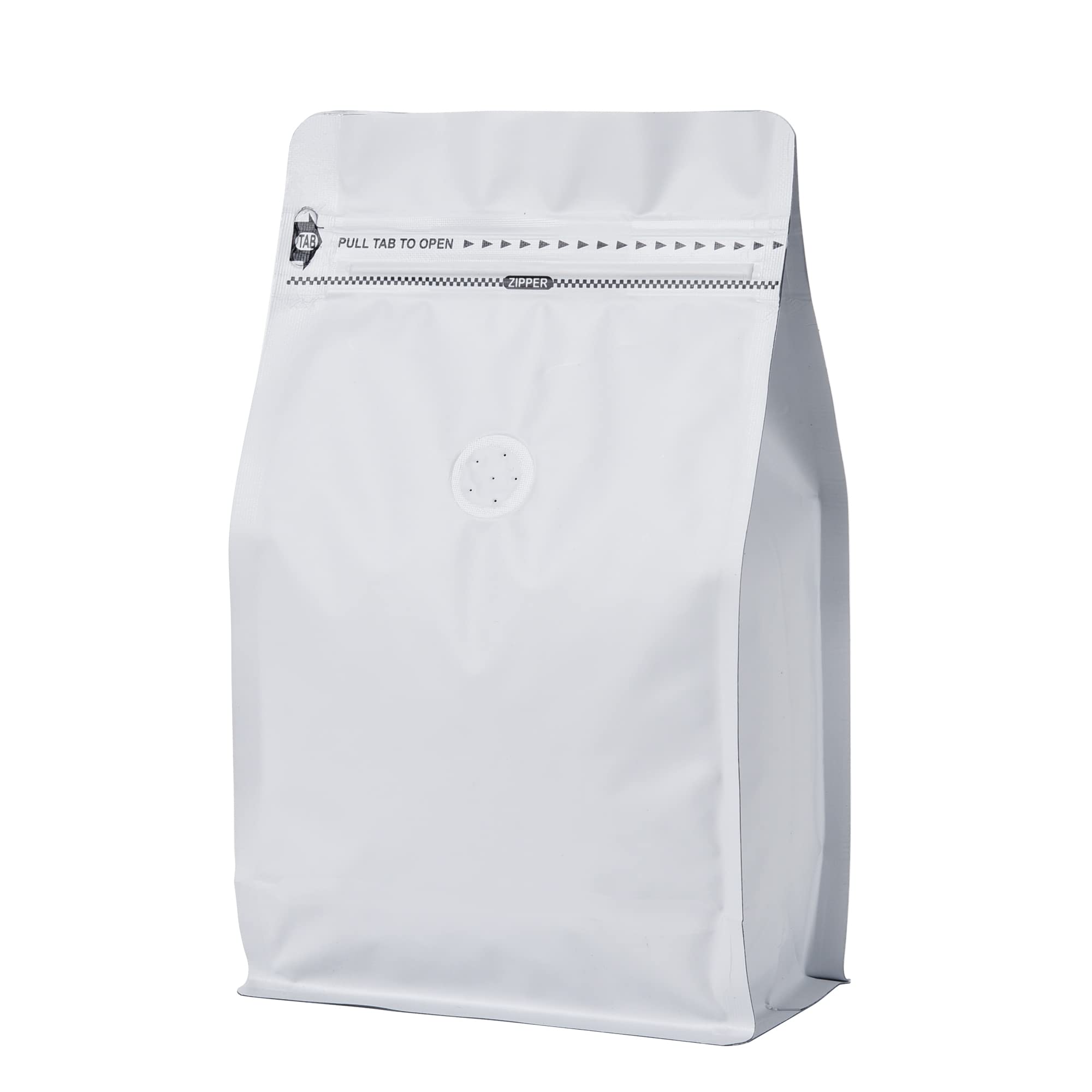 50 Pack Coffee Bags with Aluminum Foil and Degassing Valve, Resealable High Barrier Storage Bags, Odor-Proof for Coffee Beans, Stand Up Coffee Pouch,