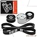 A-Premium Engine Serpentine Belt Drive Kit w/Tensioner & Idler Pulley Compatible with Jeep Grand Cherokee 2016-2022, Grand Cherokee L 2021-2022, Grand Cherokee WK & Dodge Durango, 3.6L