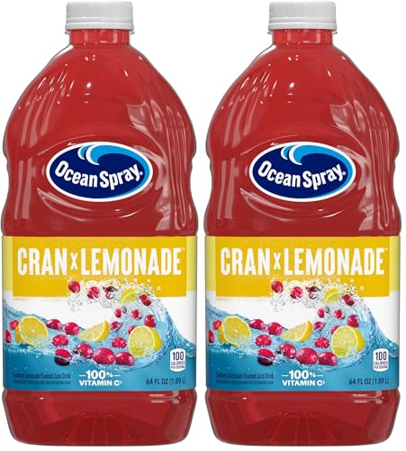Image of Ocean Spray Juice Drink, Cran-Lemonade, 64 Ounce Bottle (Pack of 2)