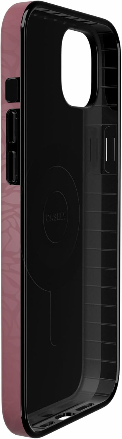 Casely iPhone 13 Case | Moody Monochrome | Bordeaux Rose | Compatible with MagSafe | Classic Ultra Thin Design