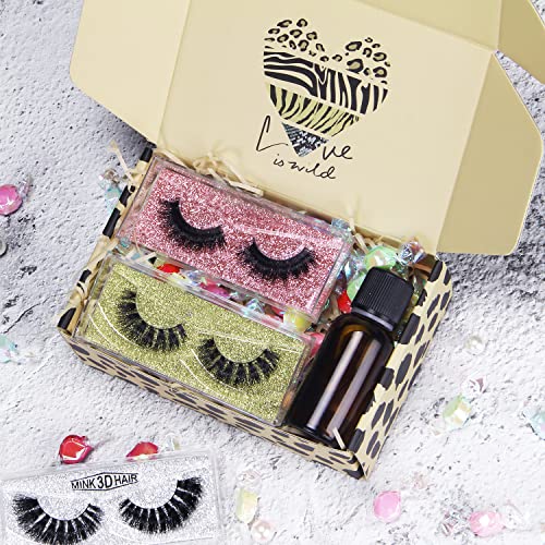 Image of 25 Pack 4x8x2 inch Shipping Boxes, Recyclable Cardboard Valentine Mothers Day Gift Boxes, Corrugated Cardboard Box, Shipping Boxes for Small Business, for Packaging - TONESPAC (4 inchx8 inchx2 inch, Leopard)