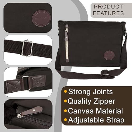 Image of Storite Sling Cross Body Travel Office Business Satchel Messenger One Side Shoulder Bag for Men & Women
