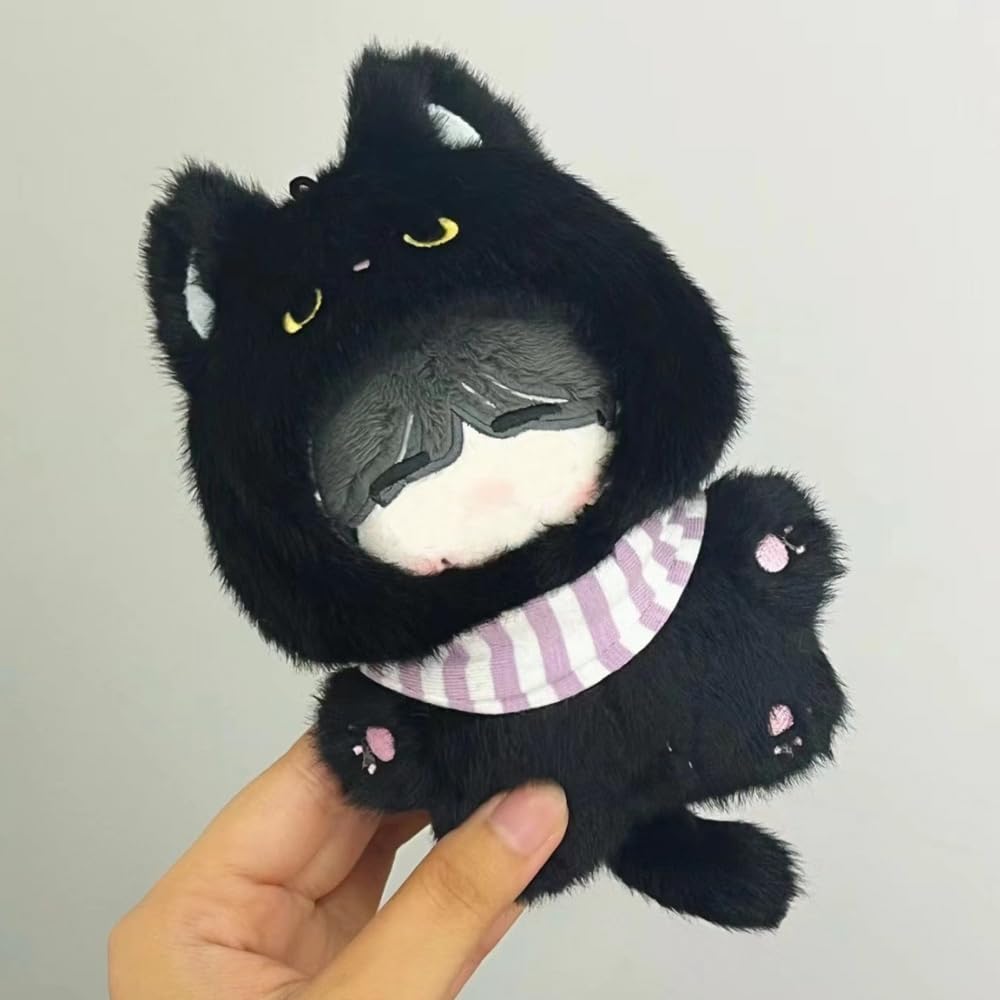 Amazon.co.jp: ぬいぐるみ用スタイ付きアニマル着ぐるみ 黒猫 10cm用