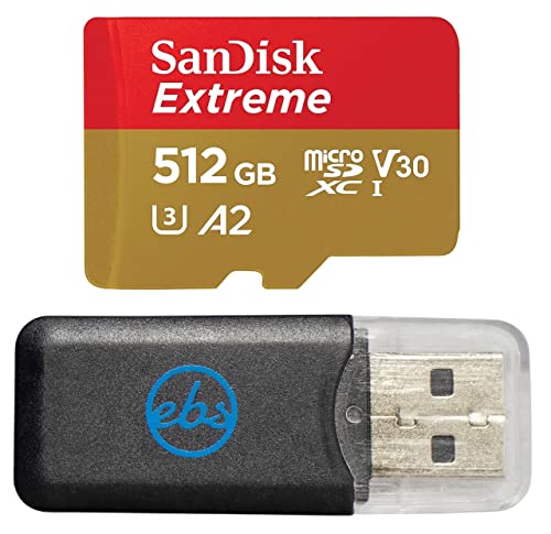 Sandisk MicroSDXC Extreme 512GB ^ubgp[J[h Samsung Galaxy Tab S9 FEFE+ (SDSQXAV-512G-GN6MN) U3 V30ɑΉ Stromboli SD & Micro