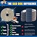 Bad Dog Tools 4.5” Endless Handi Disc Deux (HDII) Diamond Wheel for Grinding, Sanding, and Cutting. Use on Iron, Steel, Brass, Tile, Stone, Brick, & Plastic. Use with 4.5” Angle Grinders.