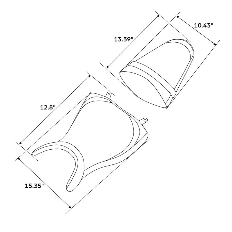 Asiento de motocicleta MT-25 contra el dolor lumbar de conductor y pasajero 7