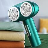 RANVOO Fabric Shaver, Dual-Head Efficient Faster Rechargeable Lint Remover, 0 Damage 100% Remove Fuz