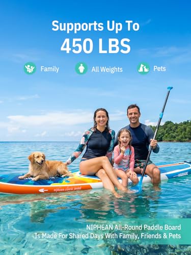 Image of Niphean Inflatable Stand Up Paddle Board with SUP Accessories, Anti-Slip EVA Deck, 10'6'' Inflatable Paddle Boards for Adults & Youth of All Skill Levels