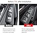 Moonlinks Inner Door Power Window Switch Button Covers Trim Sticker Replacement Compatible with Mercedes Benz A B C E G GLA CLA GLK GL ML GLE Class W204 W212 W246 W166 X166 X204 Tesla Modle X S 14 PCS