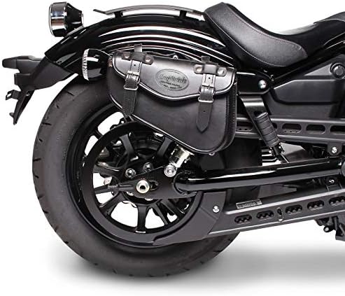 BS-MotopartsSaddlebag fits for Suzuki Marauder GZ 250 Arizona Black Right