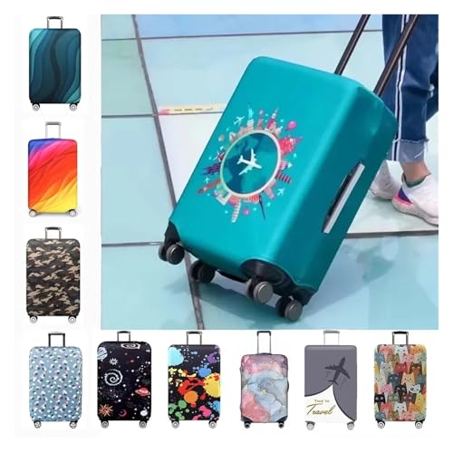 Luggage Cover Suitcase Cover Protector Suitcase for 18-32 Inch Luggage Boot Washable Prevent Scratches Travel Accessories for Luggage, Travelling(Retro Newspaper,M)2